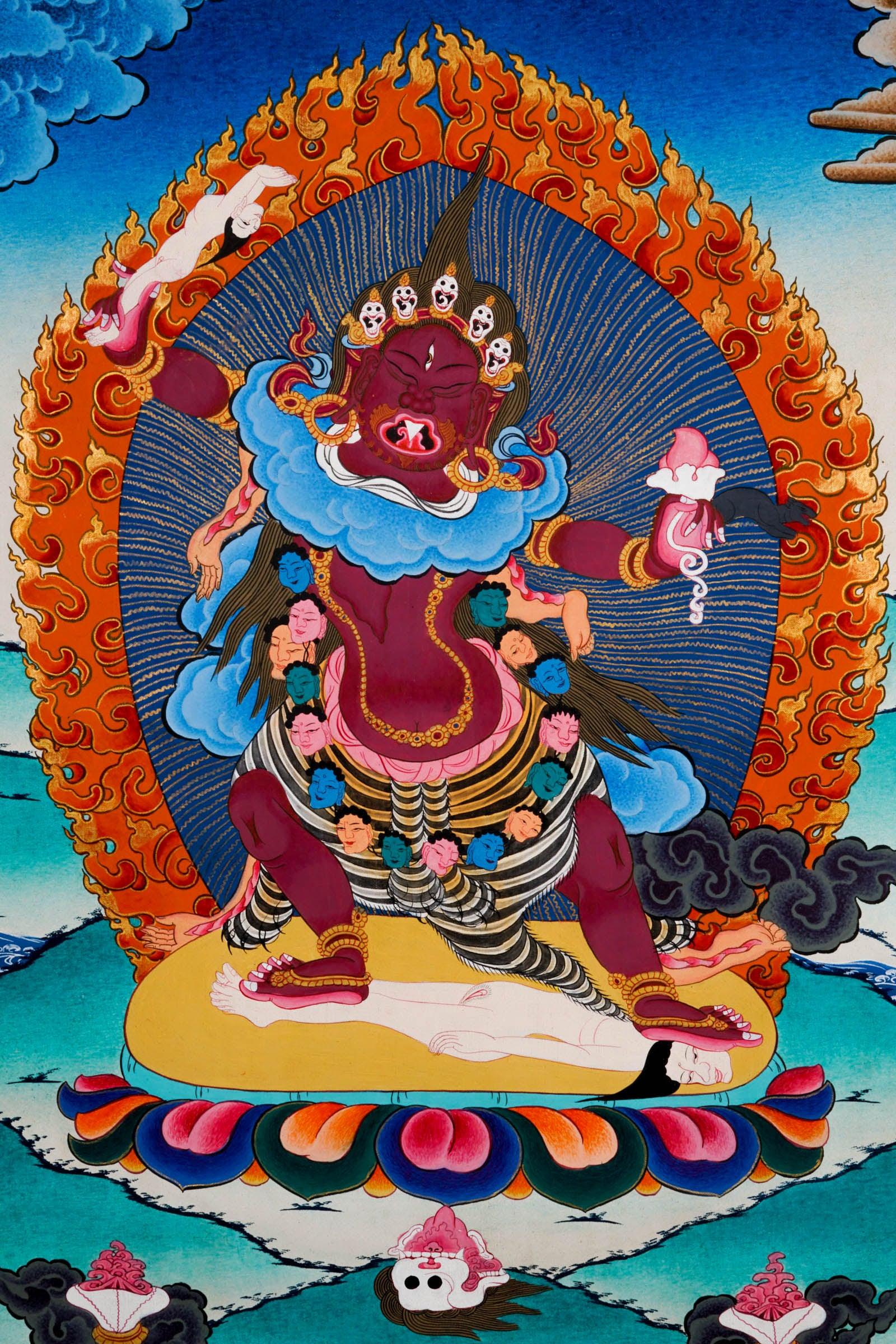 Ekajati Thangka Painting - Handmade thangka painting - HimalayasSHOP