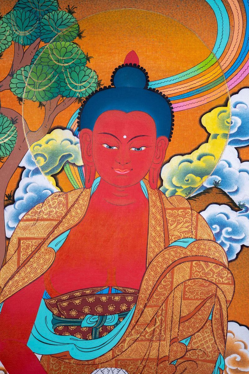 Handmade Amitabha Buddha Thangka Painting - Himalayas Shop