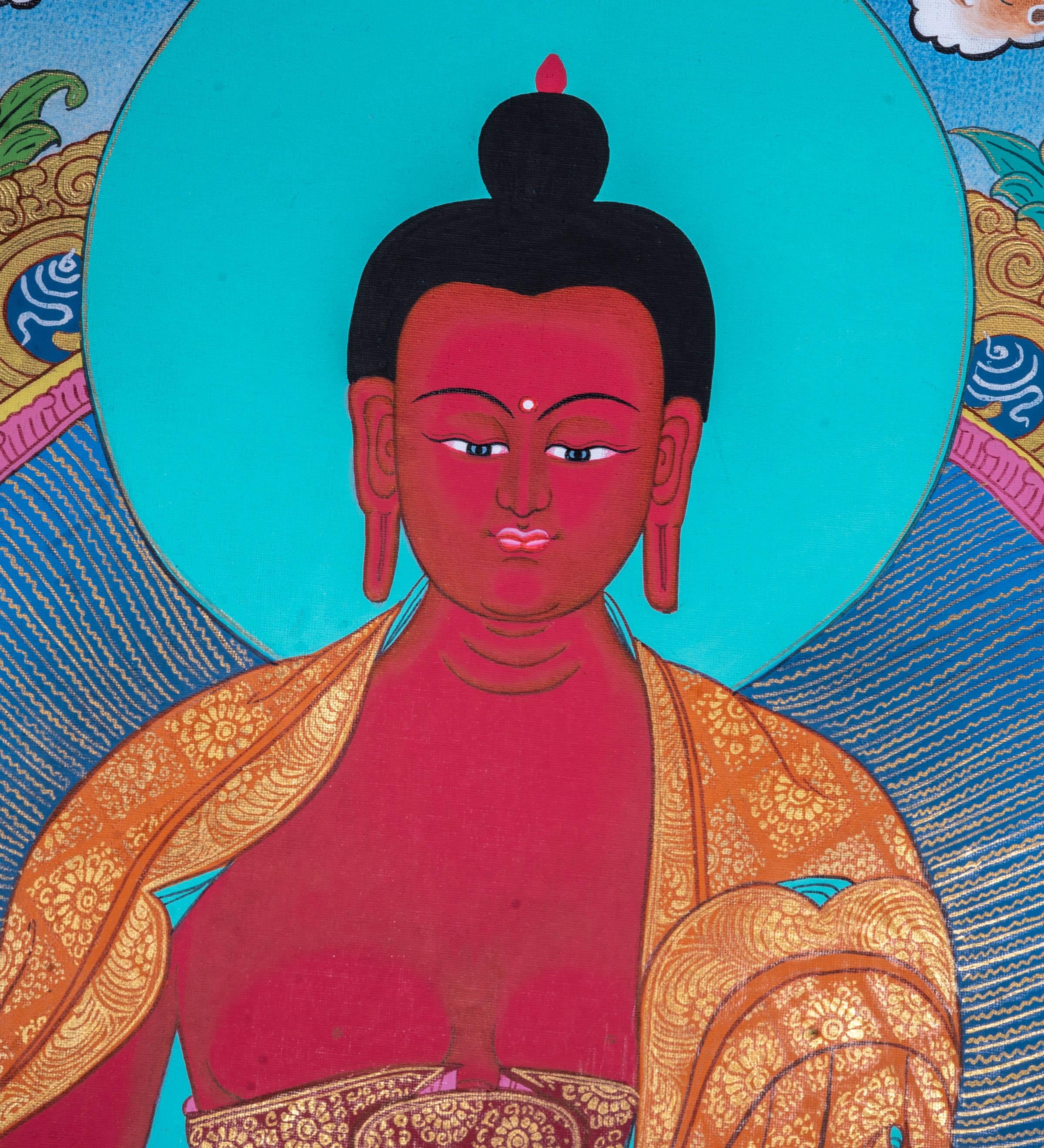 High Quality Handmade Amitayu Buddha Thangka - Himalayas Shop