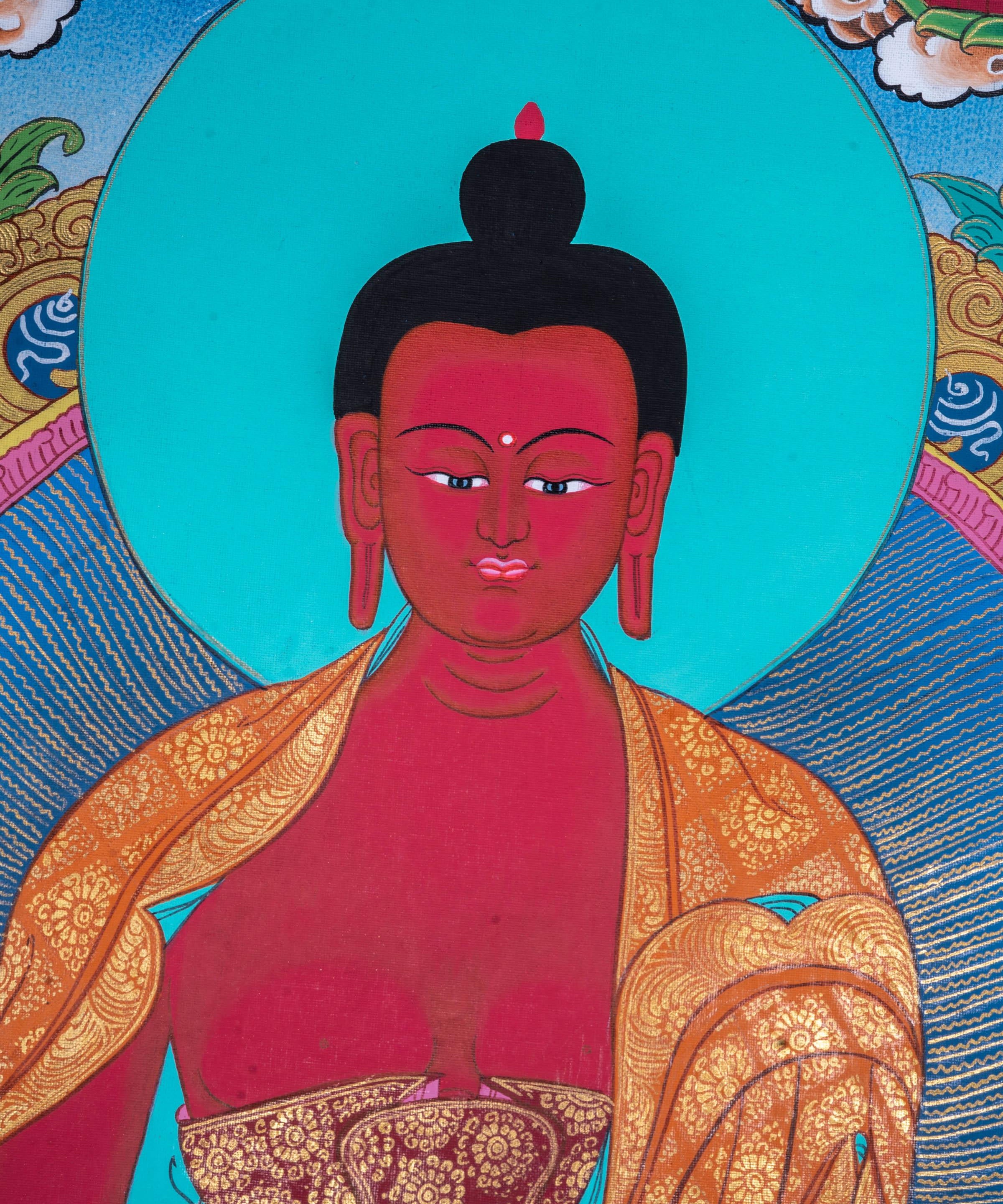 High Quality Handmade Amitayu Buddha Thangka - Himalayas Shop