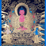 Hand made Authentic  Amitabha Buddha Thangka - Himalayas Shop