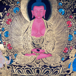 Hand made Authentic  Amitabha Buddha Thangka - Himalayas Shop