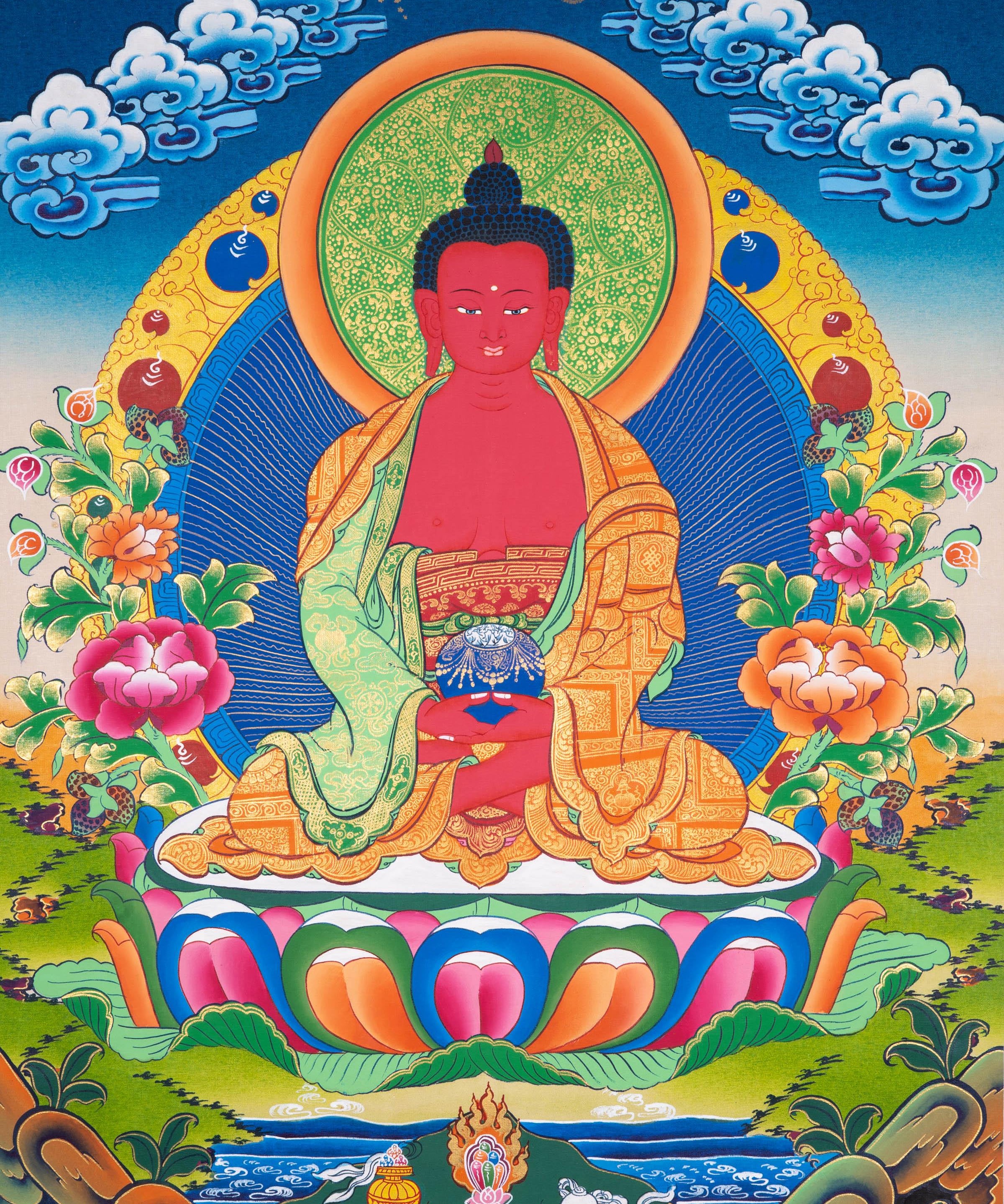 Buddha Amitabha Thangka Art