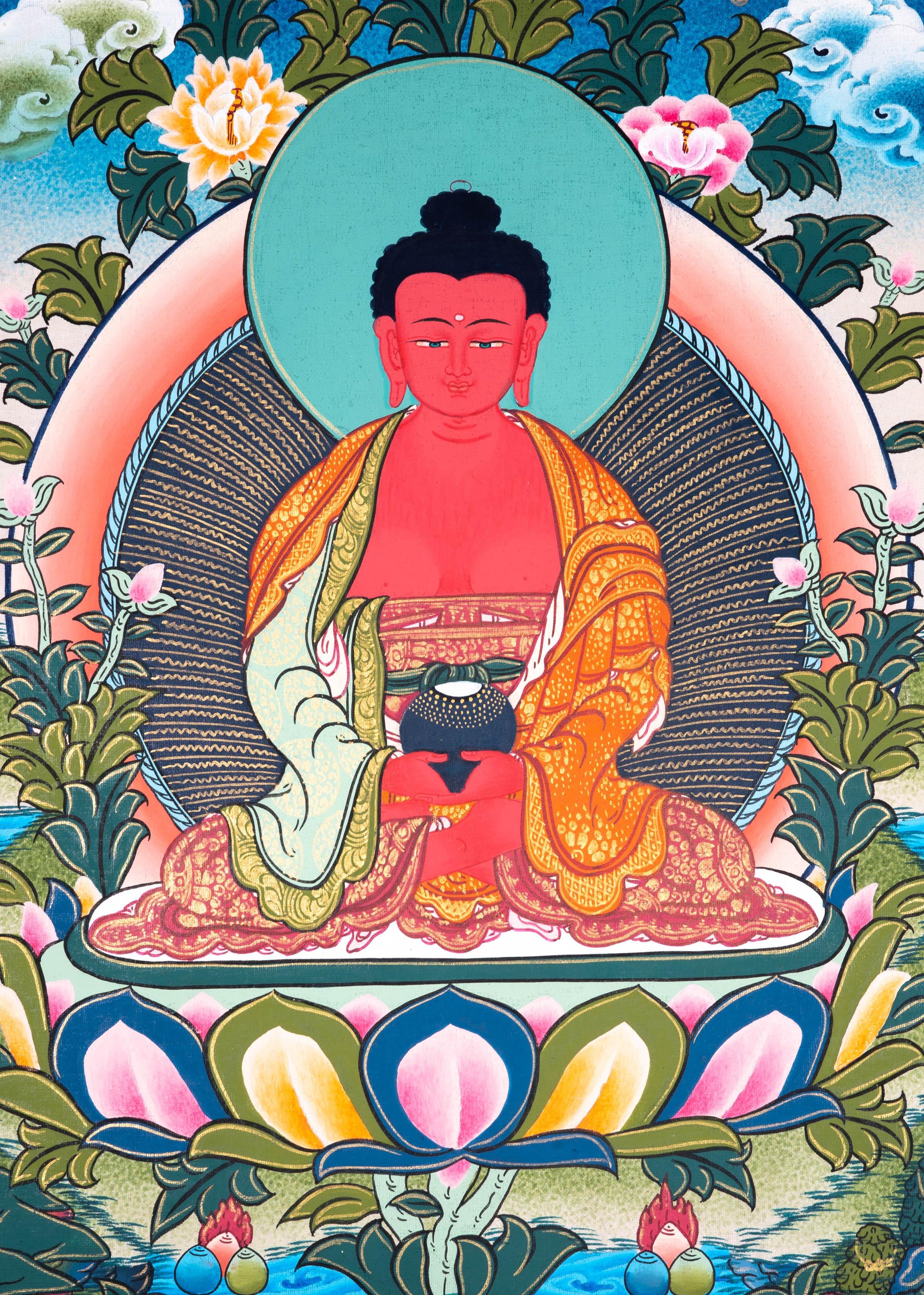 Buddha of Long-Life Thangka Art