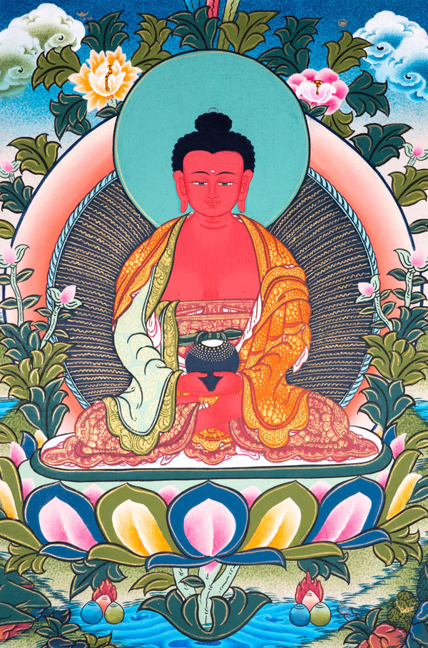 Buddha of Long-Life Thangka Art