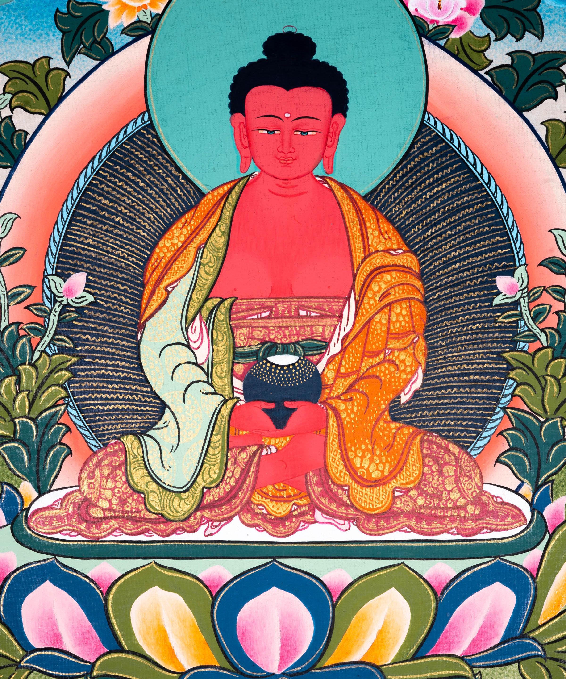 Buddha of Long-Life Thangka Art - Himalayas Shop