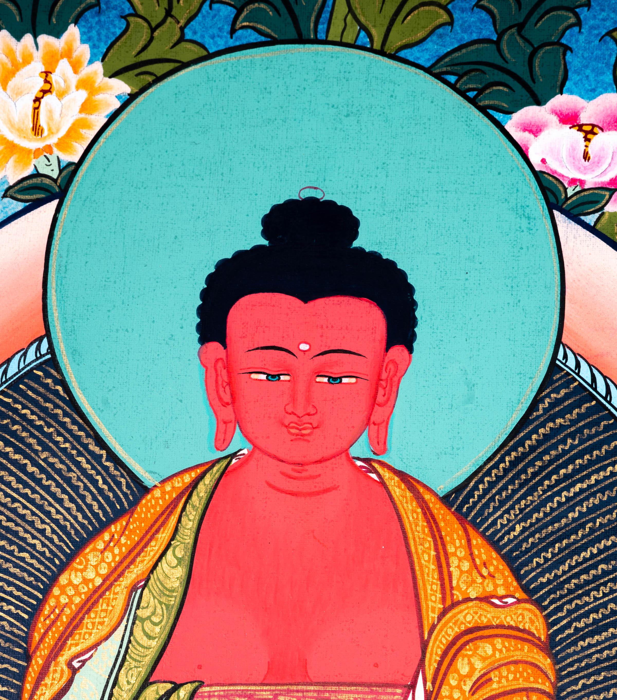 Buddha of Long-Life Thangka Art - Himalayas Shop