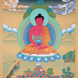 Long life Amitabha Buddha tibetan thangka - Himalayas Shop