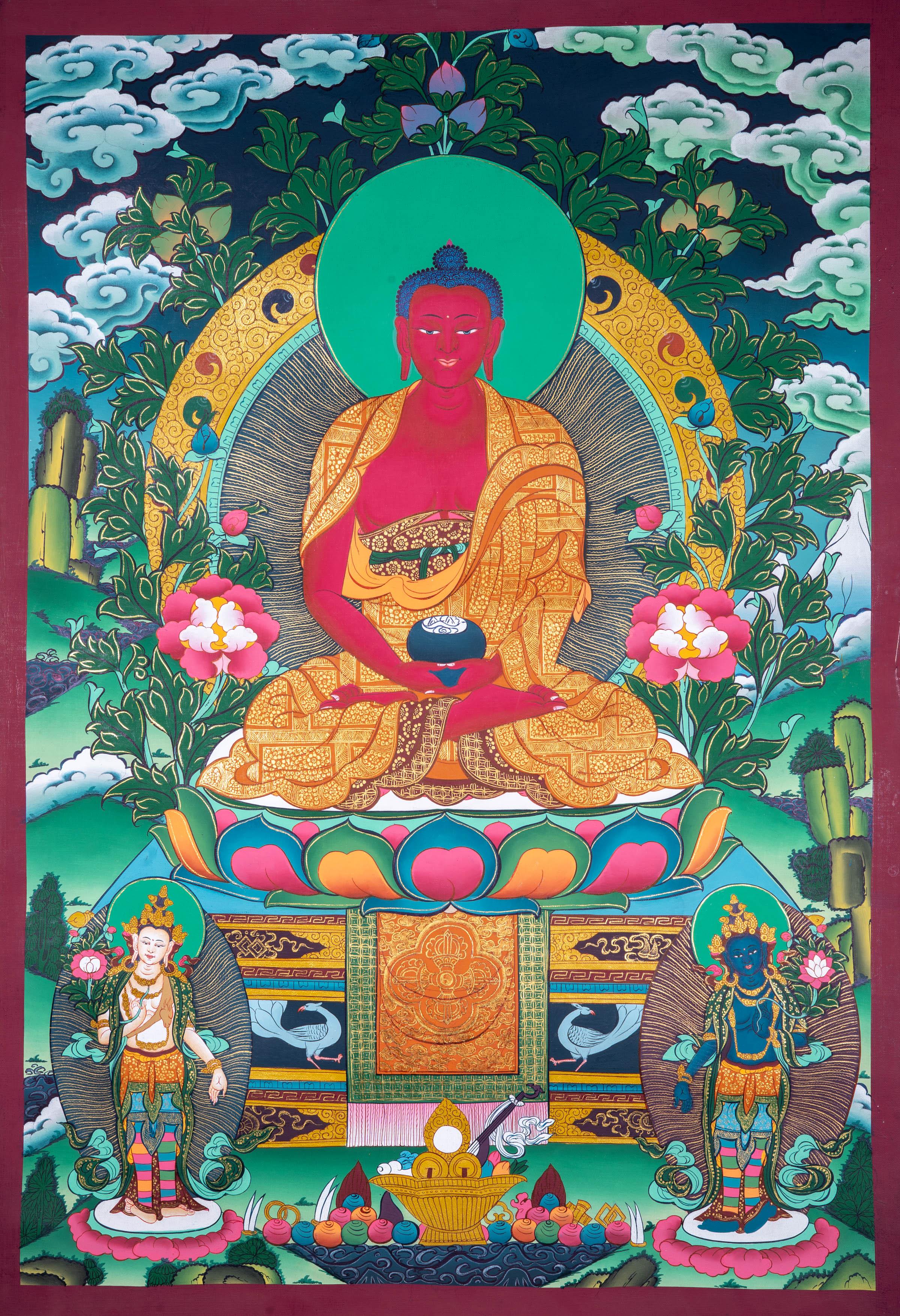 Buddha Amitabha Thangka Painting