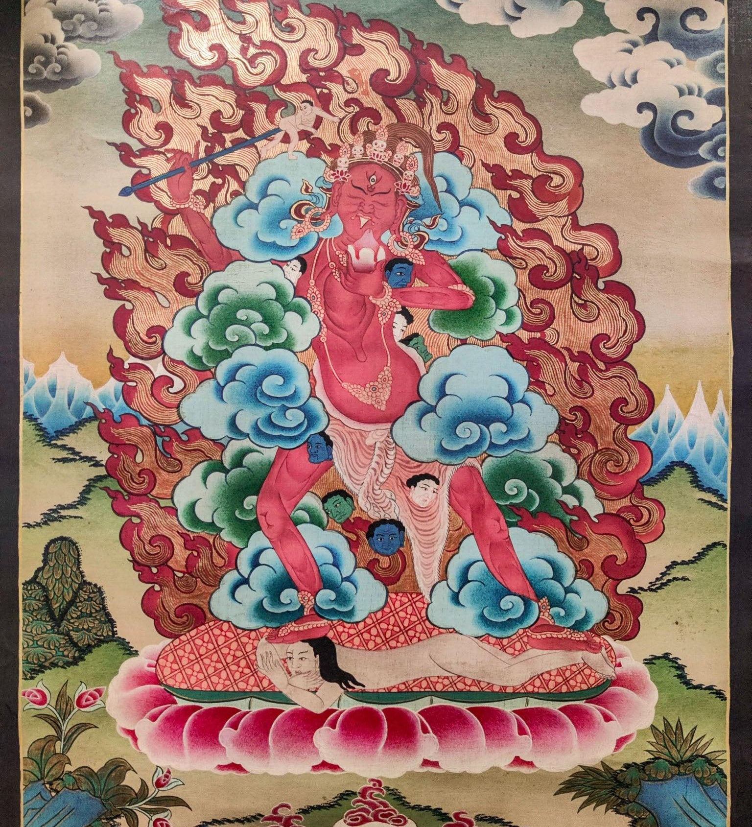 Akajati Tibetan Thangka Painting