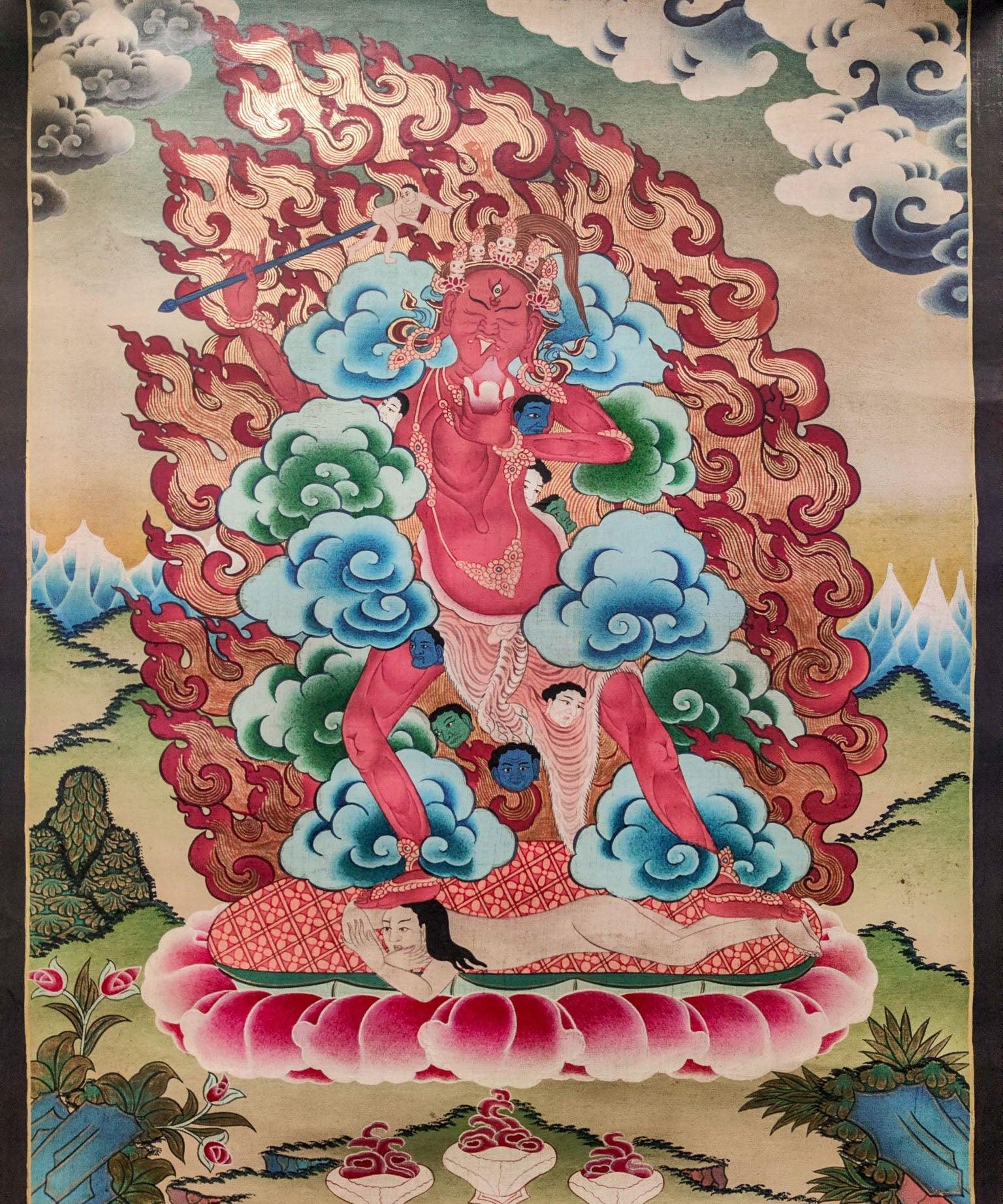 Akajati Tibetan Thangka Painting