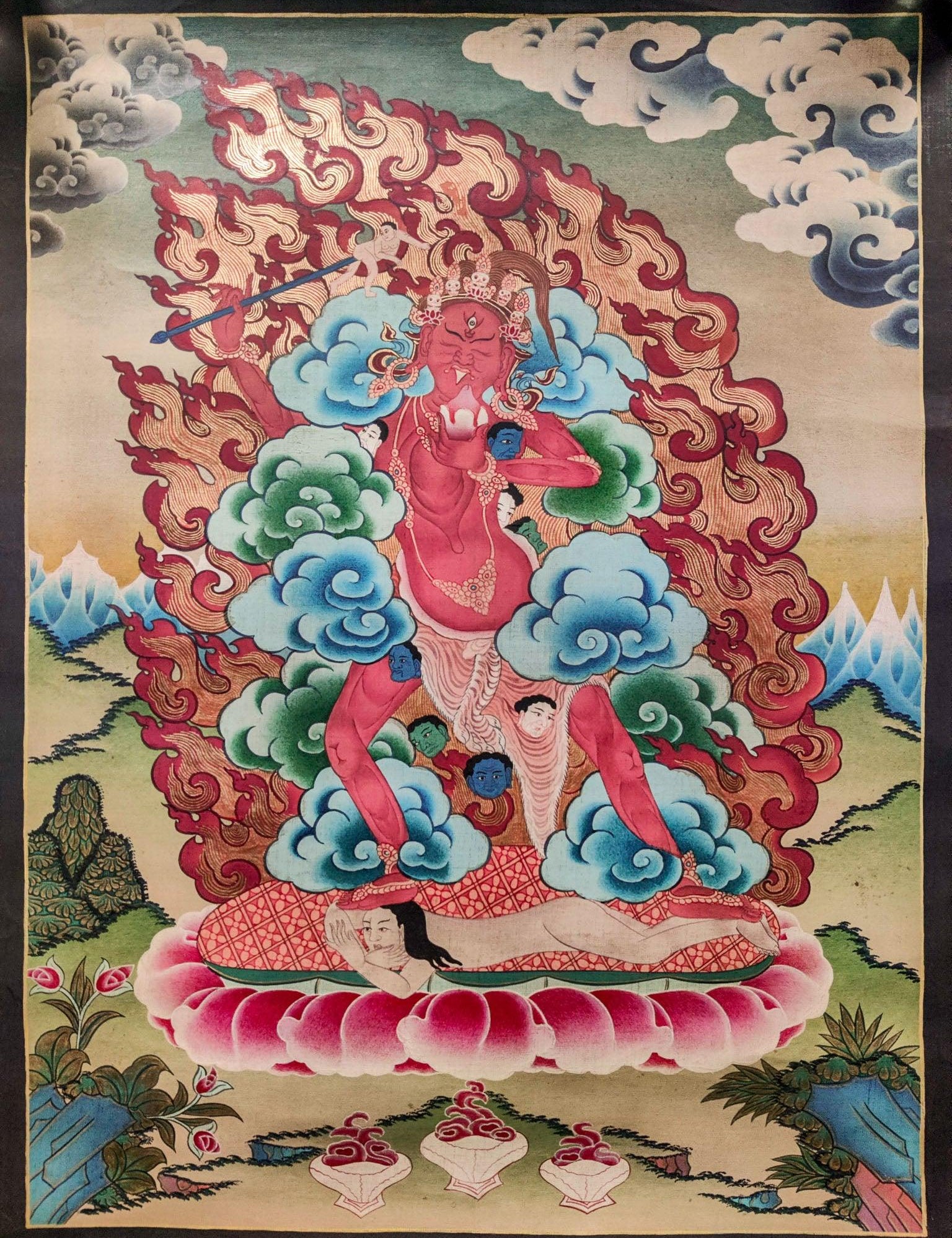 Akajati Tibetan Thangka Painting