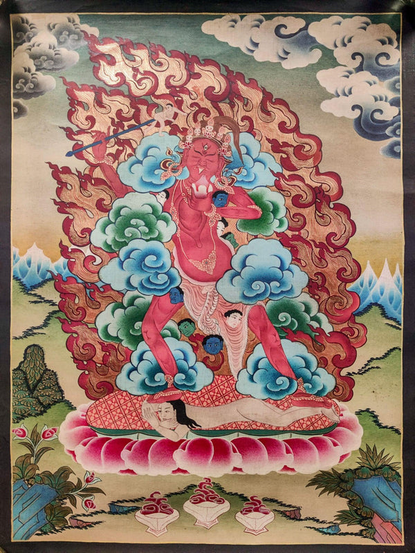Akajati Tibetan Thangka Painting