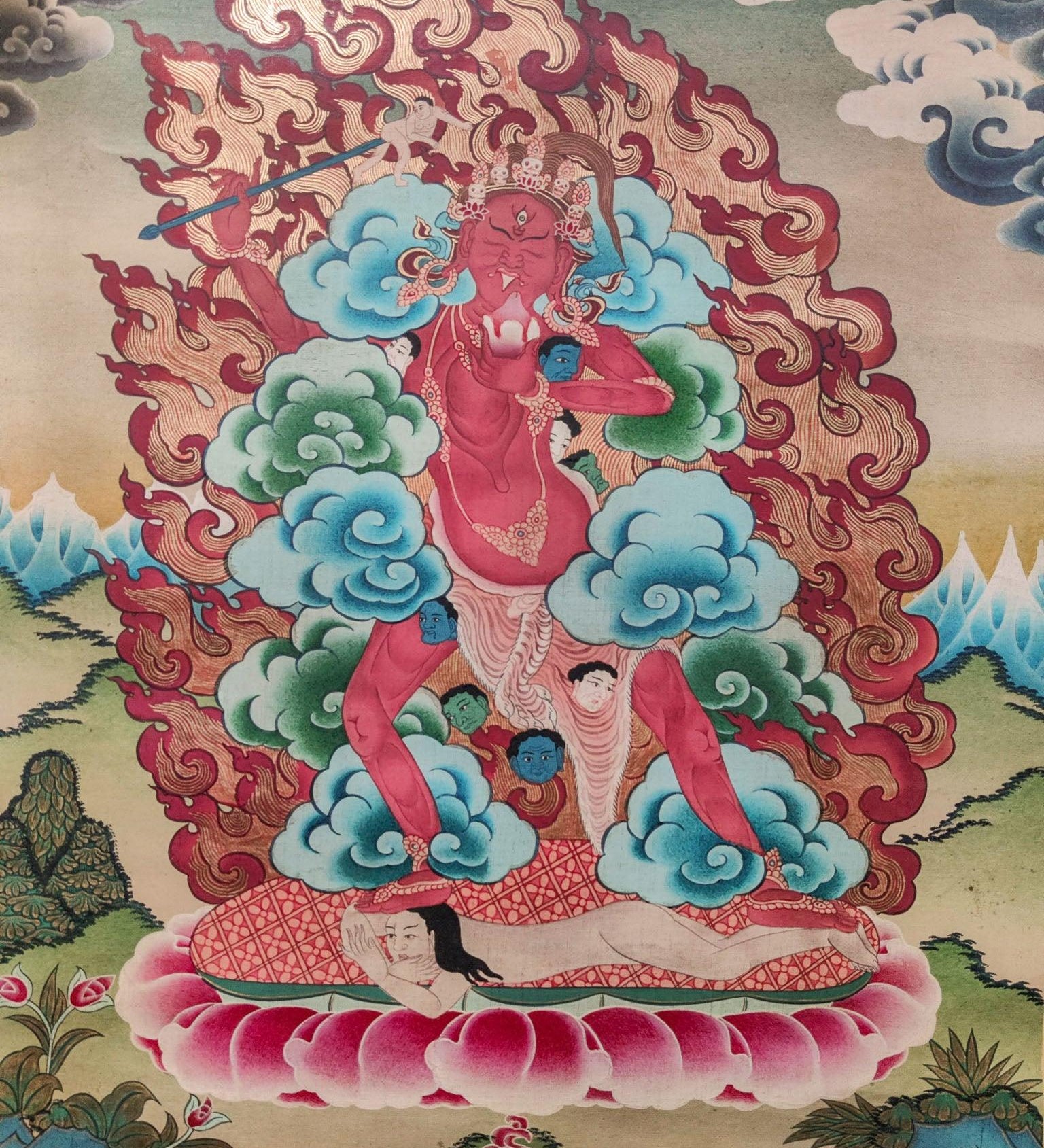 Akajati Tibetan Thangka art