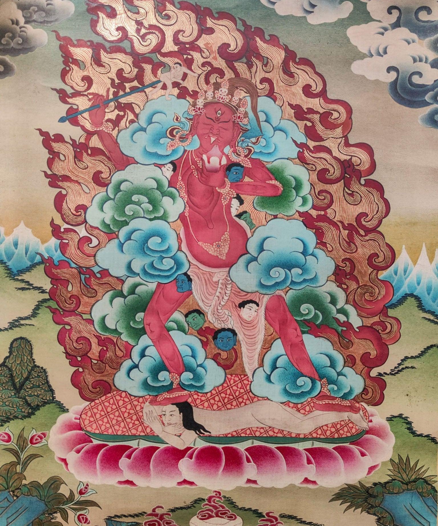 Akajati Tibetan Thangka art