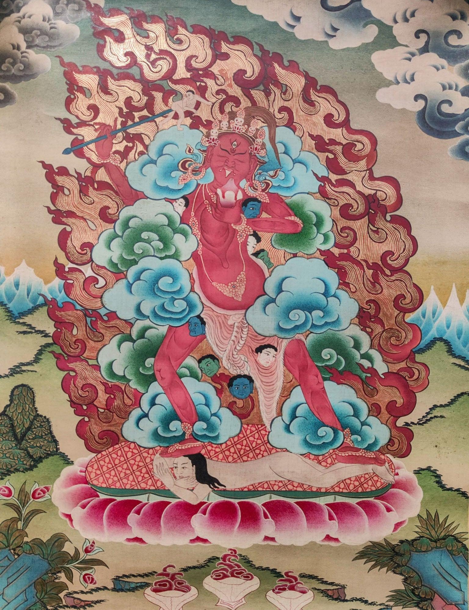 Akajati Tibetan Thangka art