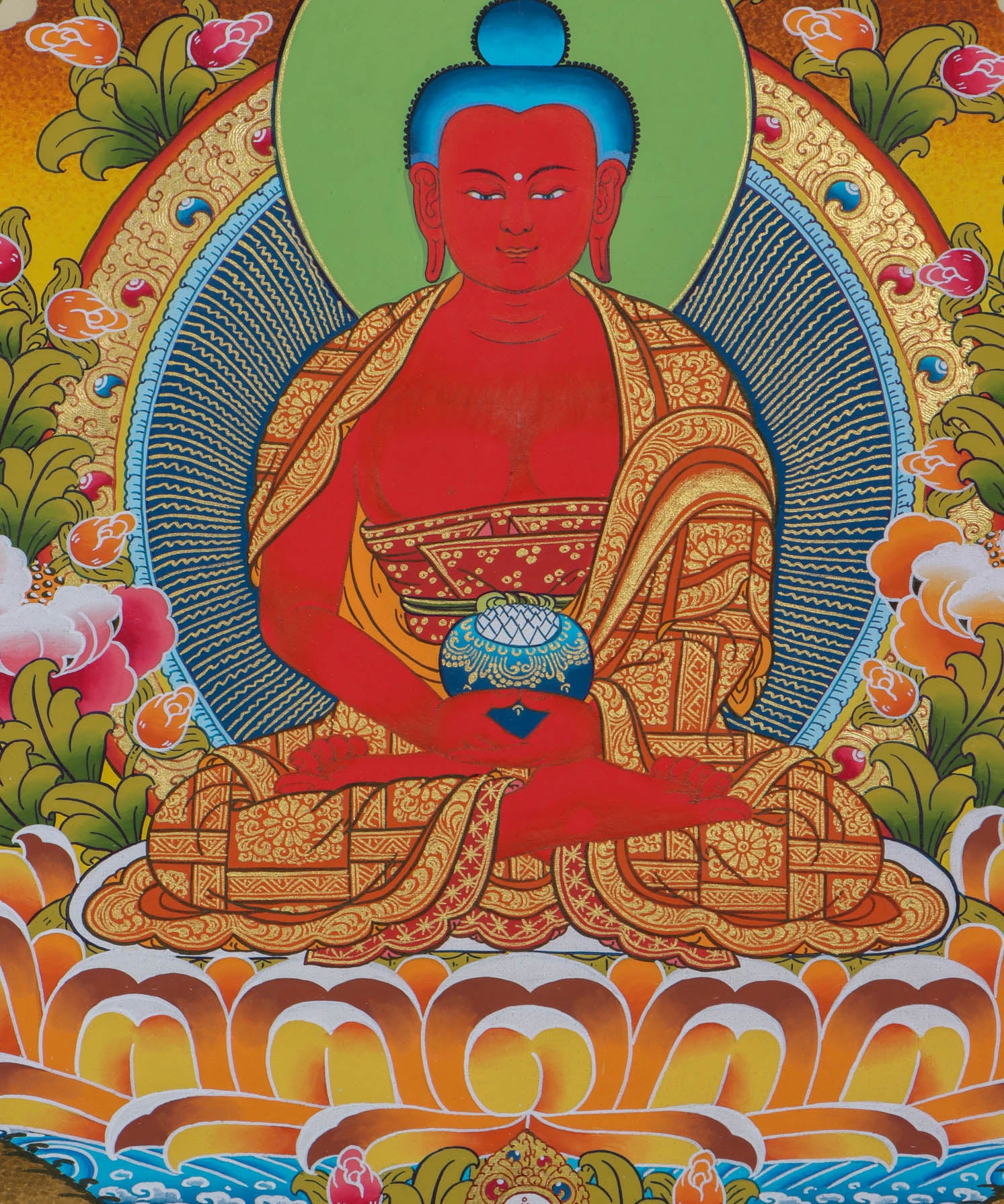 Amitabha Buddha Thangka Painting - Himalayas Shop