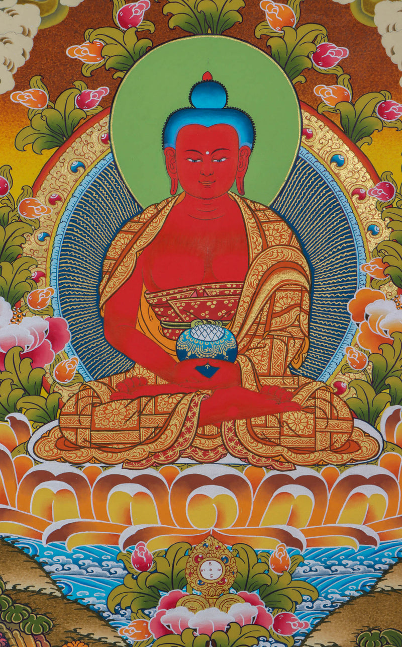 Amitabha Buddha Thangka Painting - Himalayas Shop