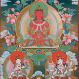 Amitabha Thangka Art - Handpainted Thangka Art