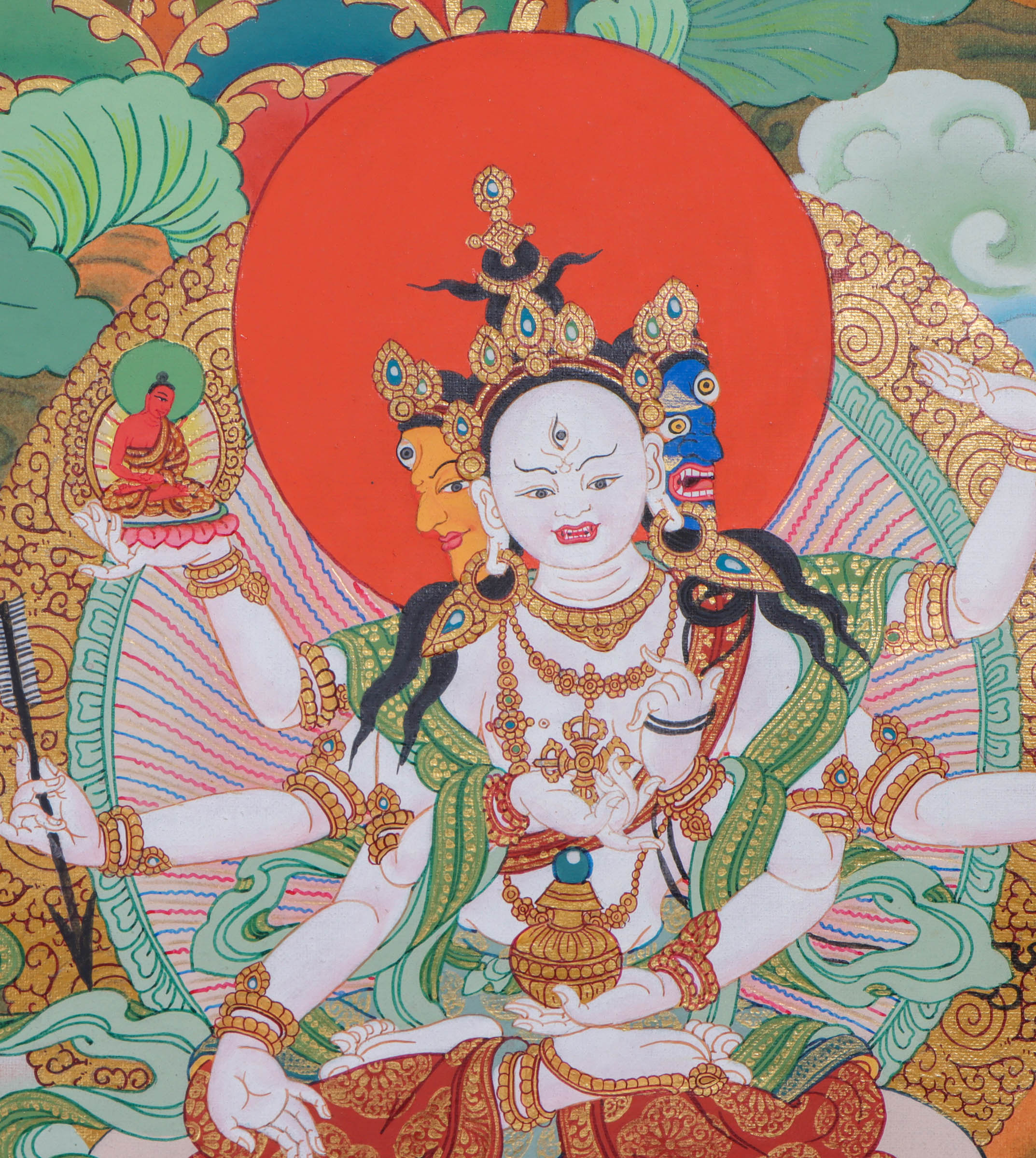 Amitabha Thangka Art - Handpainted Thangka Art