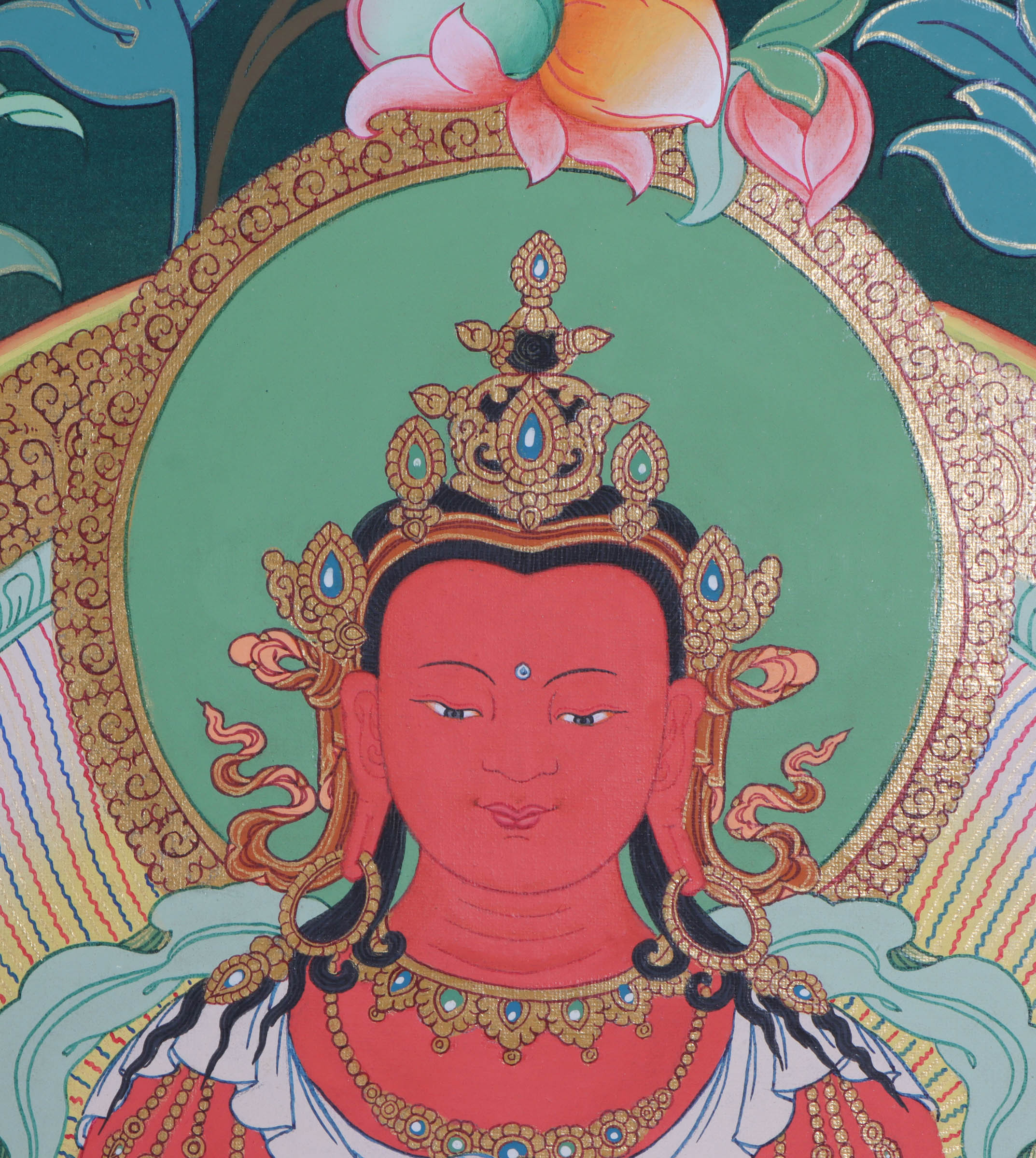 Amitabha Thangka Art - Handpainted Thangka Art