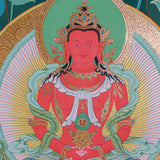 Amitabha Thangka Art - Handpainted Thangka Art