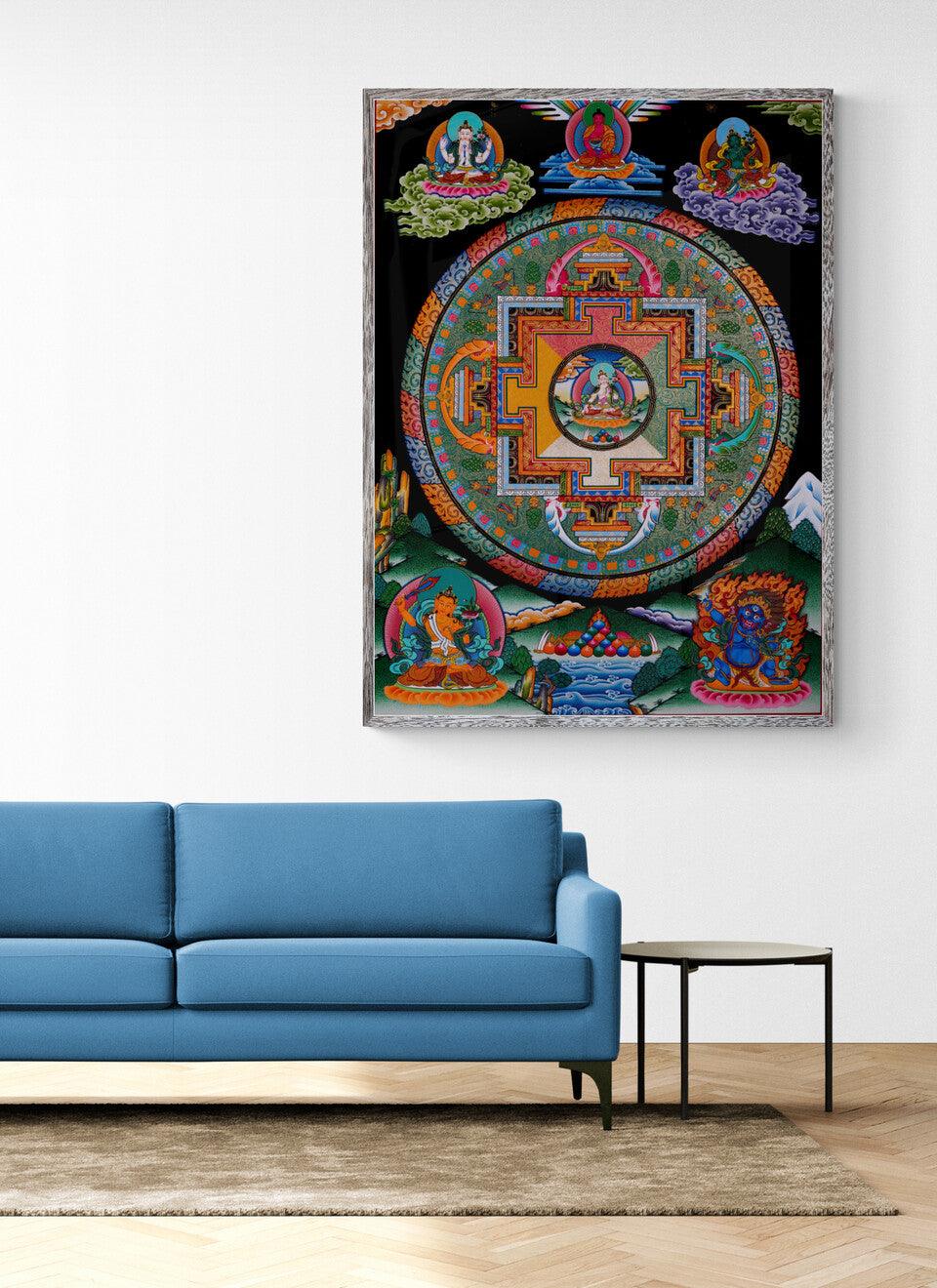 White Tara Mandala Hanged - HimalayasShop