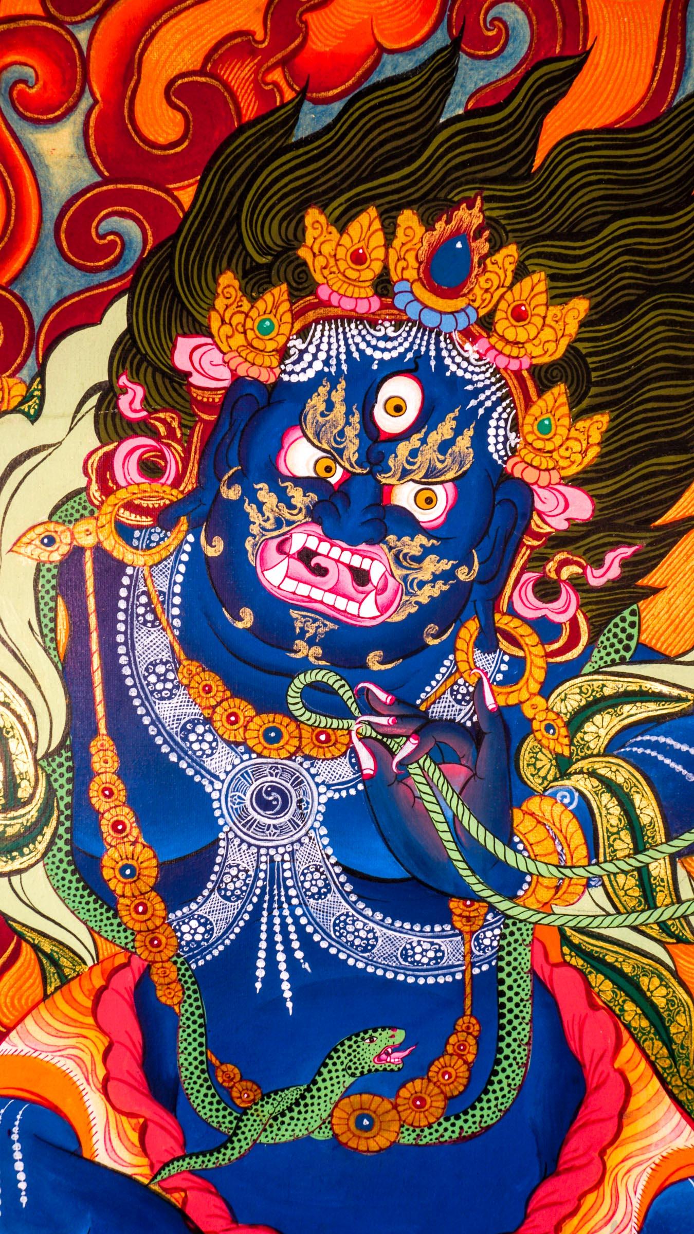 Vajrapani Thangka Front View