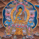 Life of Shakyamuni Buddha Thangka Painting - Himalayas Shop
