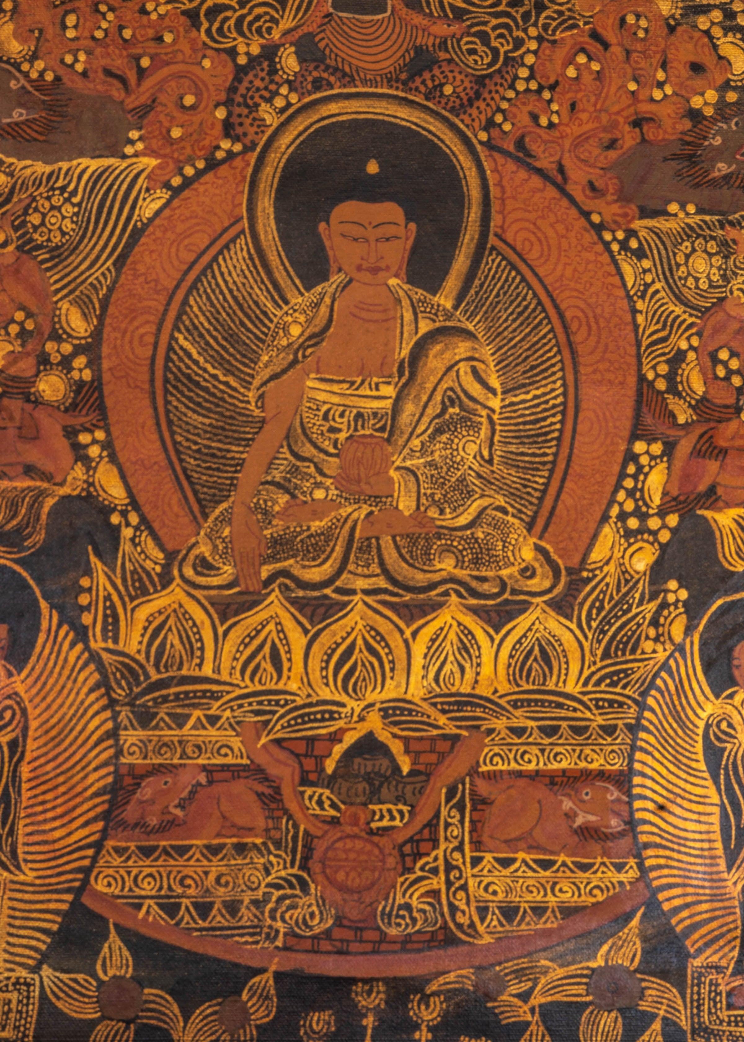 Life of Buddha Thangka Painting - Himalayas Shop