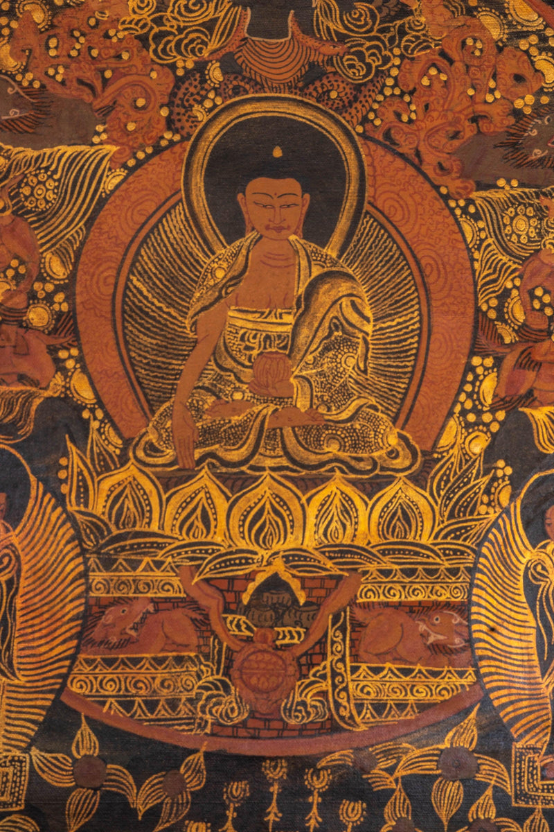 Life of Buddha Thangka Painting - Himalayas Shop