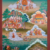 Buddha Life Thangka Painting - Best handpainted thangka painting - HimalayasShop