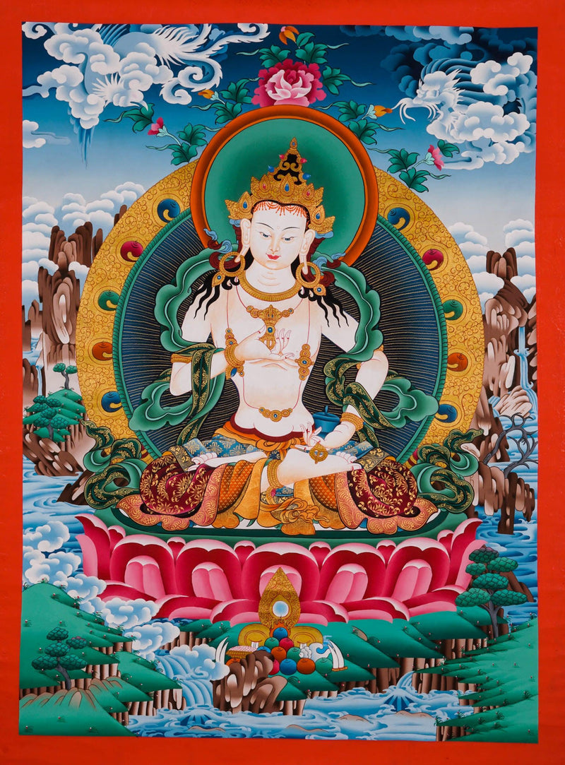 Vajrasattwa Thangka Painting - Best handpainted thangka painting - HimalayasShop