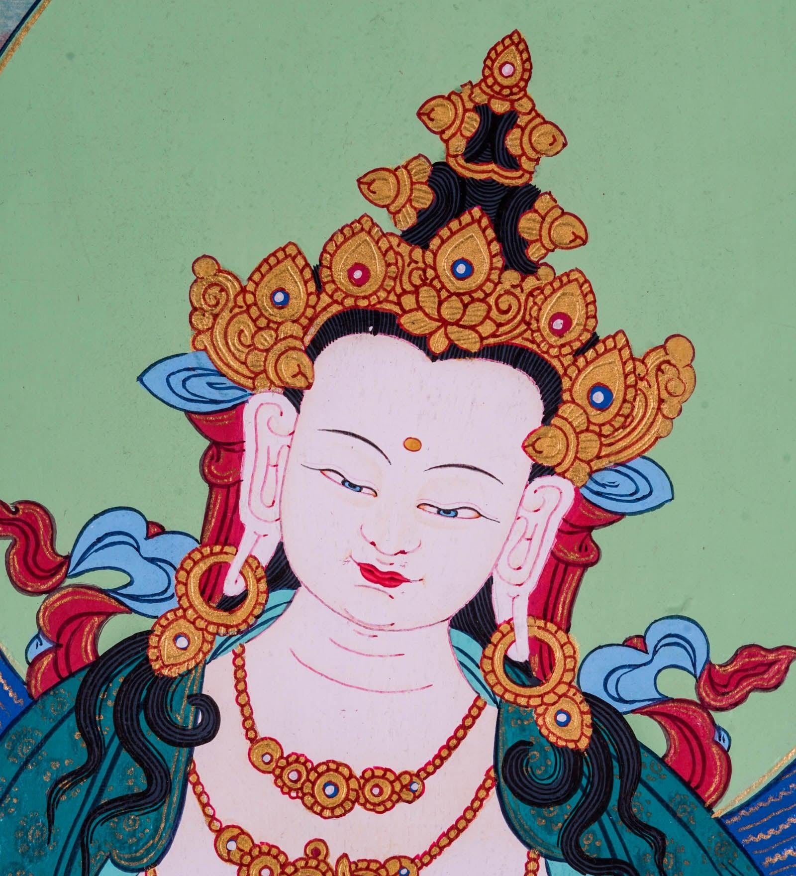 Tibetan Buddhism Vajrasattva Thangka - Himalayas Shop