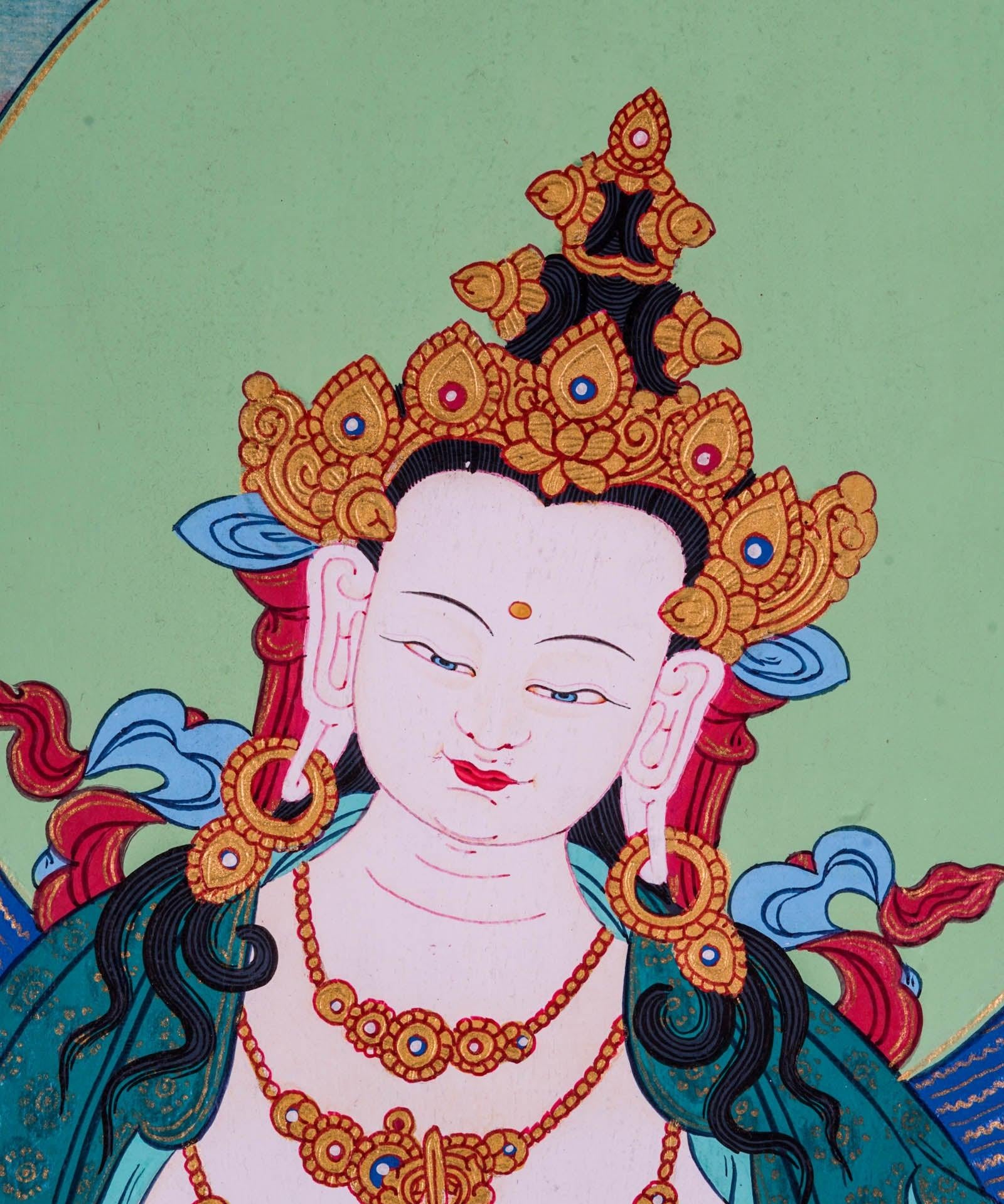 Tibetan Buddhism Vajrasattva Thangka - Himalayas Shop