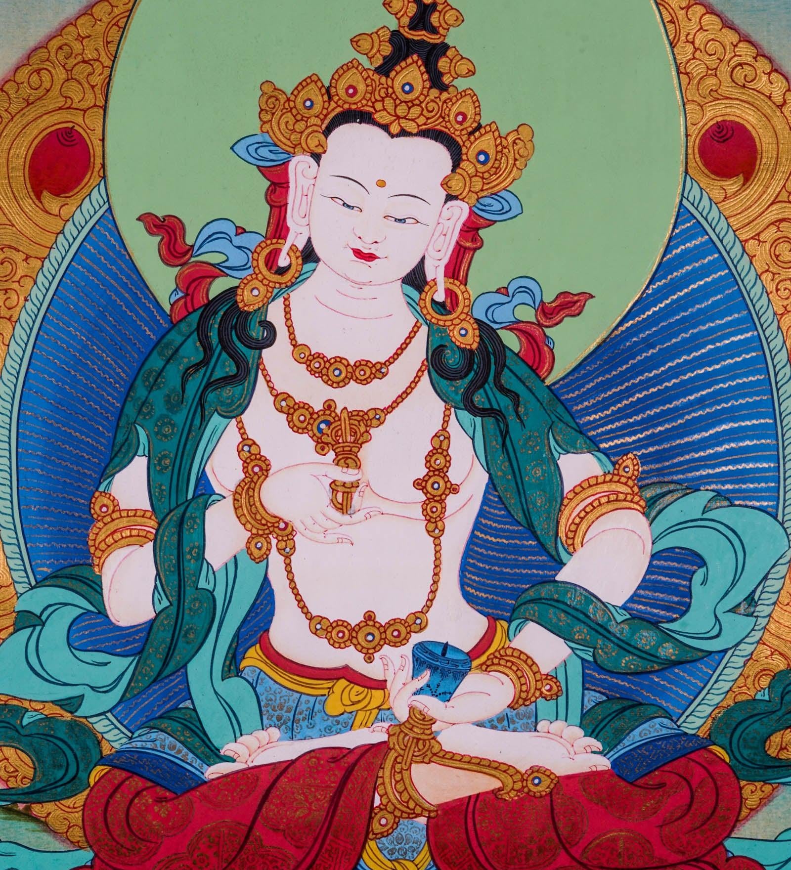 Tibetan Buddhism Vajrasattva Thangka - Himalayas Shop