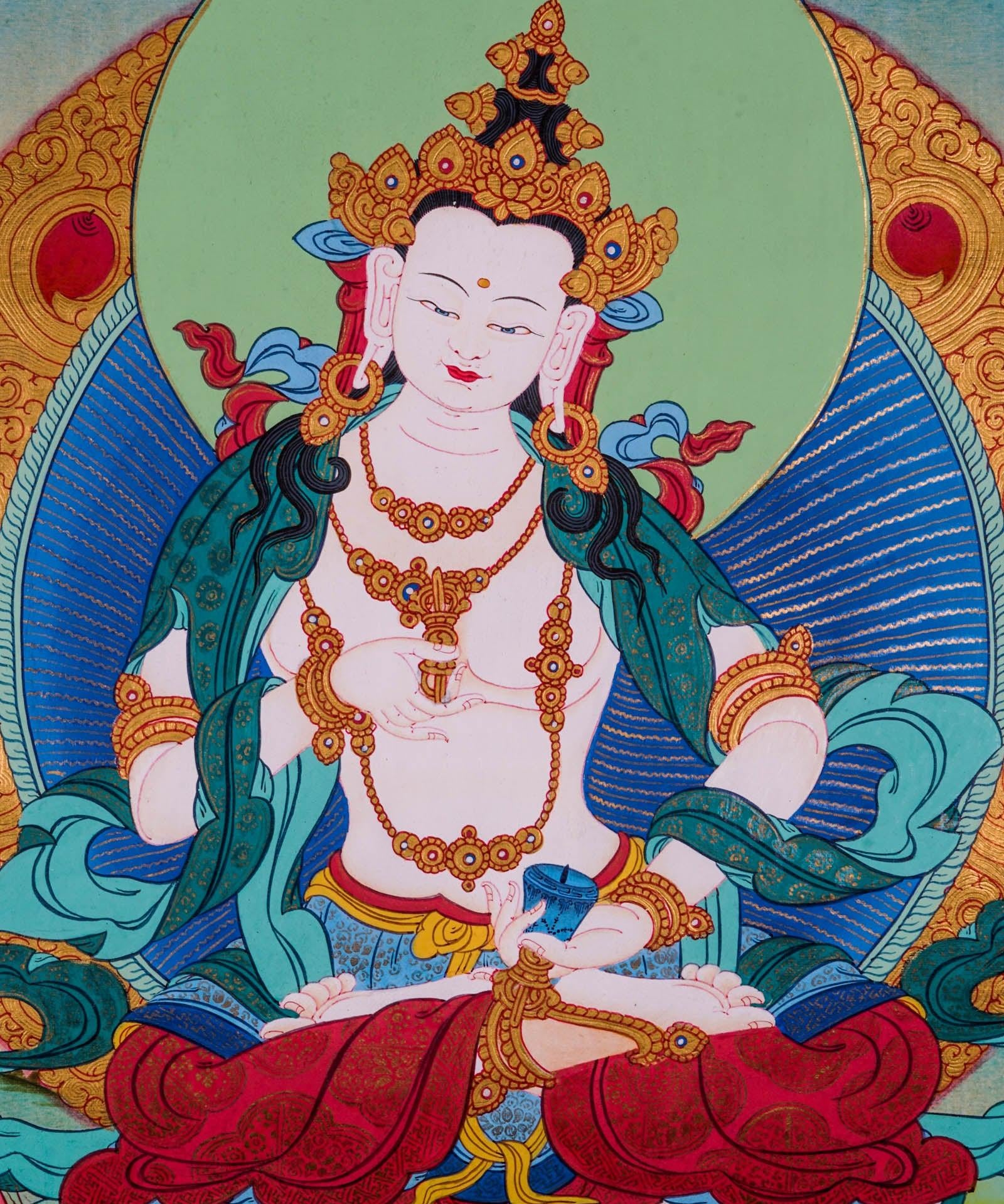 Tibetan Buddhism Vajrasattva Thangka - Himalayas Shop