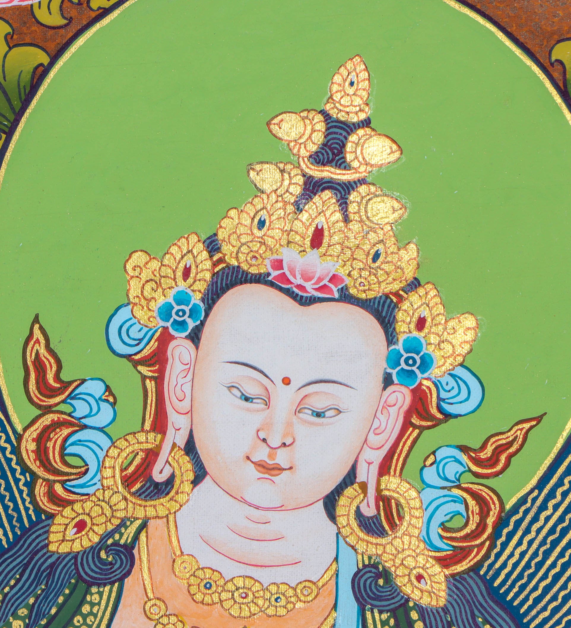 Vajrasattva Thangka Painting - Himalayas Shop