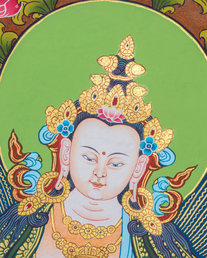 Vajrasattva Thangka Painting - Himalayas Shop