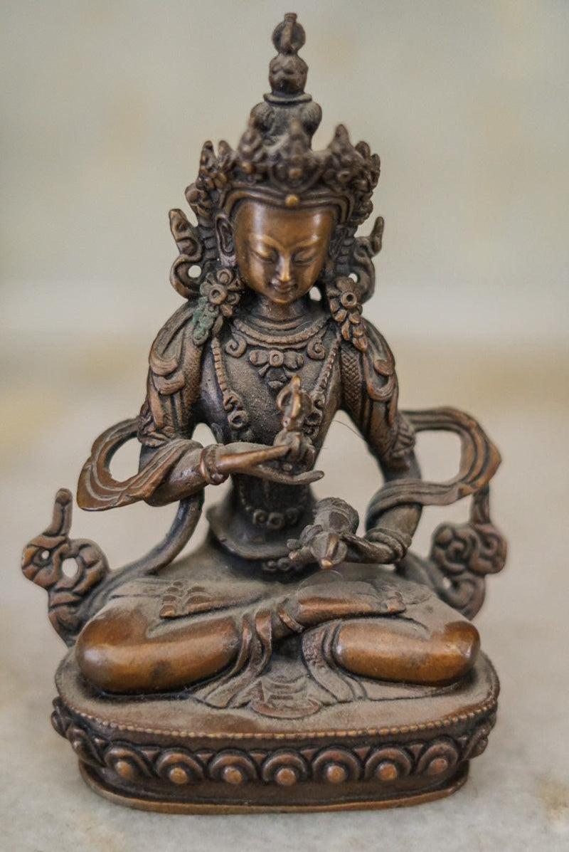 Buy best Oxidized Copper Bajrasattwa Statue for your meditation altar. Statue for positivity. Buy Best Buddha Statue here. Best Buddhist gift or spiritual gifts for your family, friends and loved once. Best gift for decoration