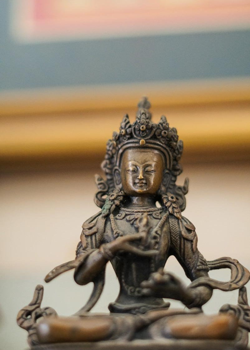 Buy best Oxidized Copper Bajrasattwa Statue for your meditation altar. Statue for positivity. Buy Best Buddha Statue here. Best Buddhist gift or spiritual gifts for your family, friends and loved once. Best gift for decoration