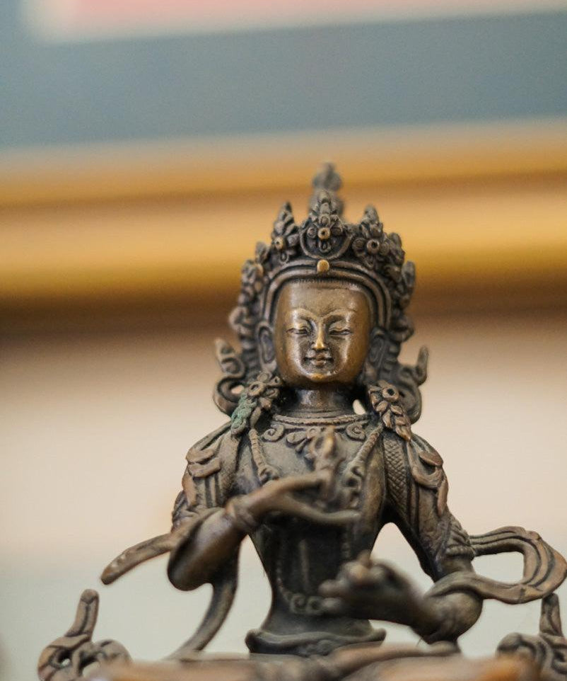 Buy best Oxidized Copper Bajrasattwa Statue for your meditation altar. Statue for positivity. Buy Best Buddha Statue here. Best Buddhist gift or spiritual gifts for your family, friends and loved once. Best gift for decoration