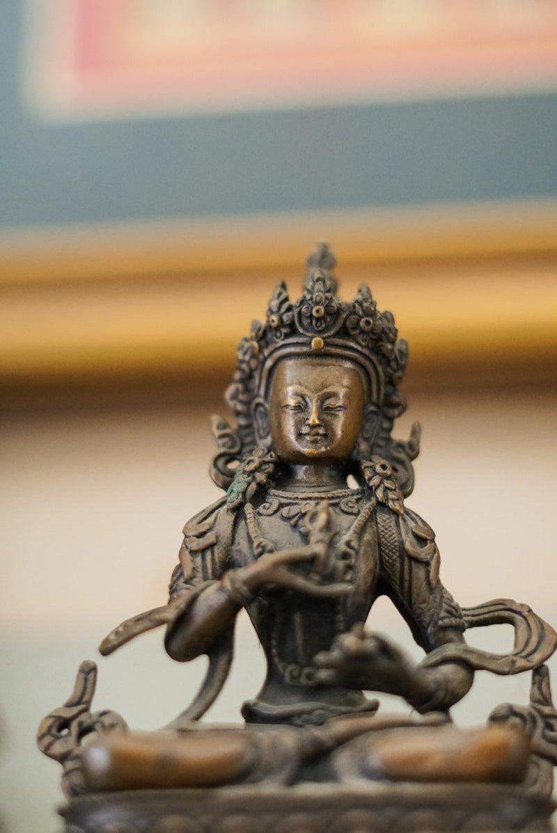 Buy best Oxidized Copper Bajrasattwa Statue for your meditation altar. Statue for positivity. Buy Best Buddha Statue here. Best Buddhist gift or spiritual gifts for your family, friends and loved once. Best gift for decoration