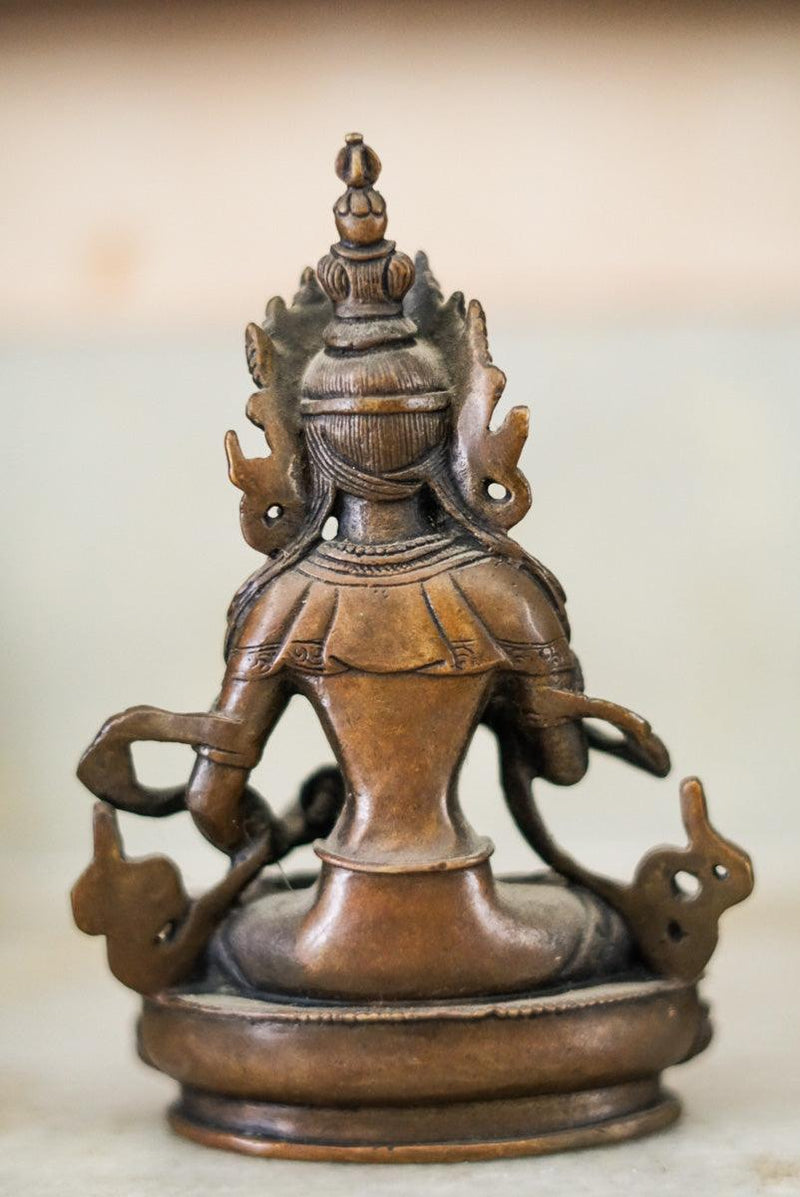 Buy best Oxidized Copper Bajrasattwa Statue for your meditation altar. Statue for positivity. Buy Best Buddha Statue here. Best Buddhist gift or spiritual gifts for your family, friends and loved once. Best gift for decoration
