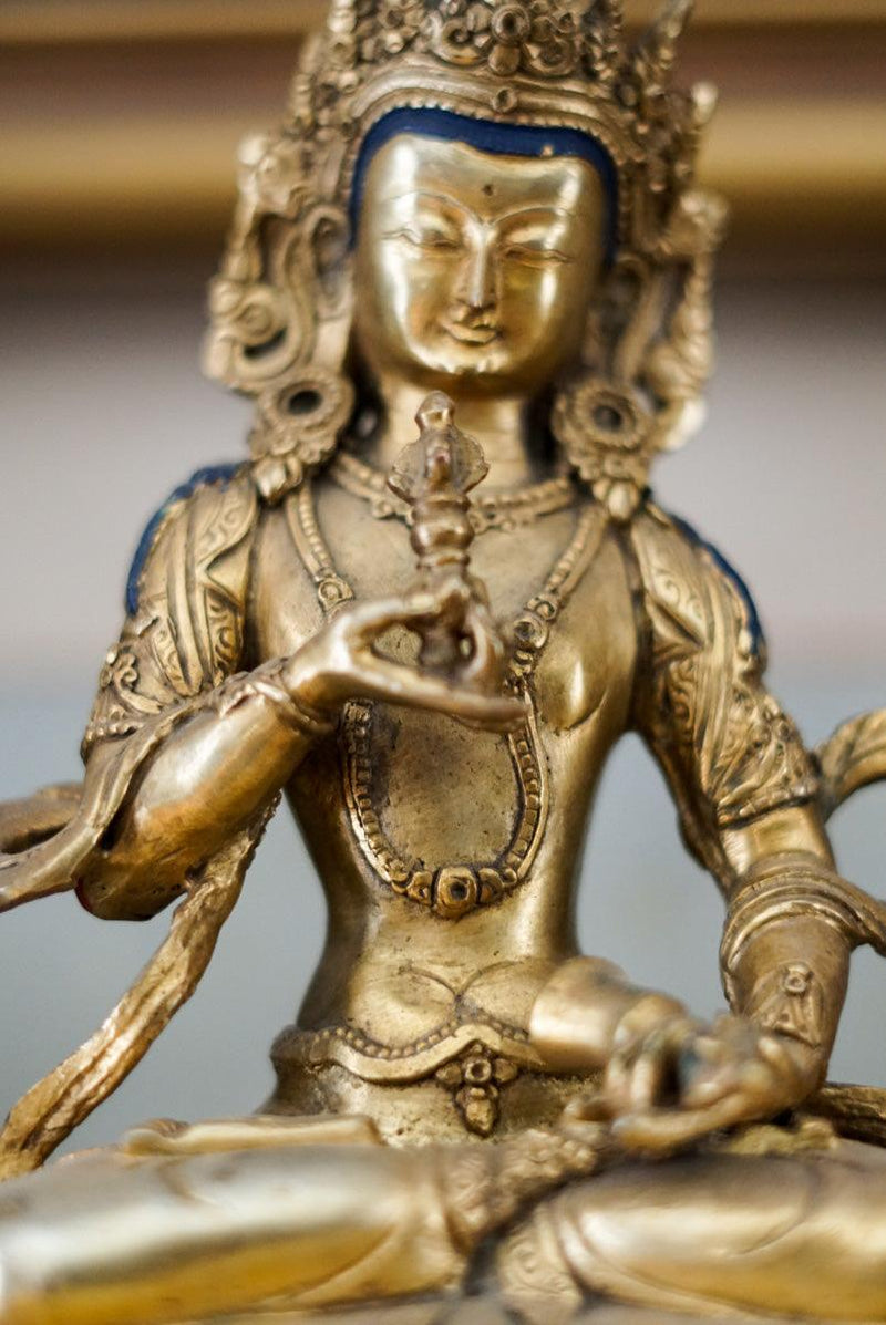 Buy best Golden Bajrasattwa Statue for your meditation altar. Statue for positivity. Buy Best Buddha Statue here. Best Buddhist gift or spiritual gifts for your family, friends and loved once. Best gift for decoration