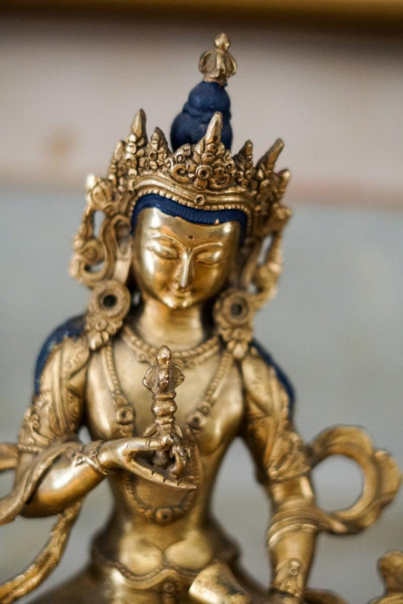 Buy best Golden Bajrasattwa Statue for your meditation altar. Statue for positivity. Buy Best Buddha Statue here. Best Buddhist gift or spiritual gifts for your family, friends and loved once. Best gift for decoration