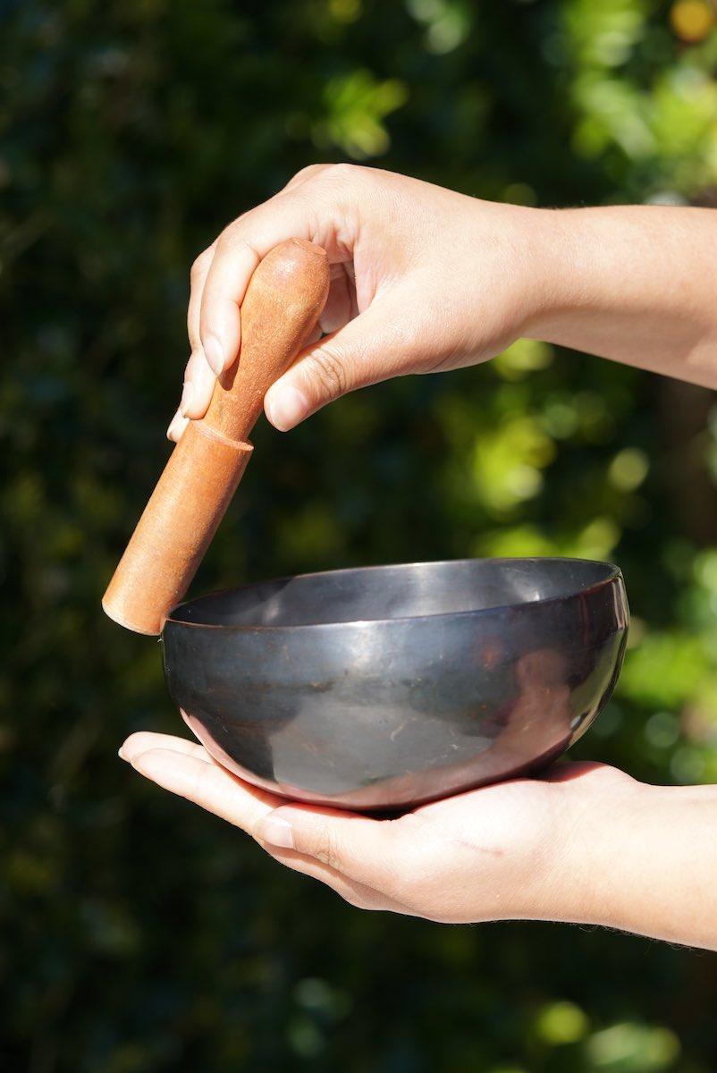 black singing bowl unique tibetan style bowl