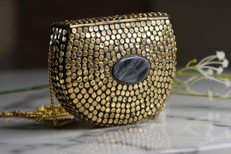 Metal Stone Boho Bags