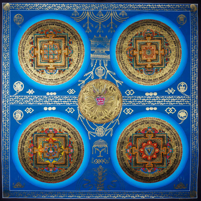 Buddha Mandala Thangka Painting - Himalayas Shop
