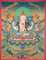 Antique Chengresi Thangka Painting